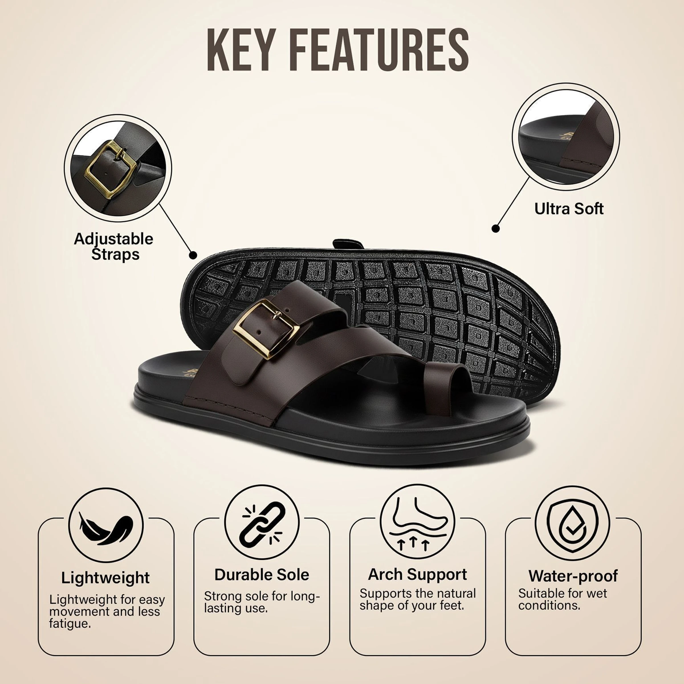 BRUTON Ortho | Extra Soft | Comfort Toe | Acupressure | Comfortabale - Image 2